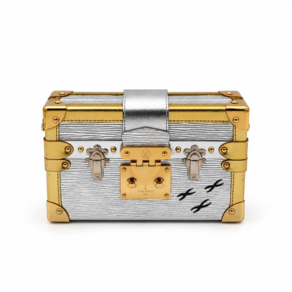 Louis Vuitton Petite Malle Metallic Epi Silver Gold