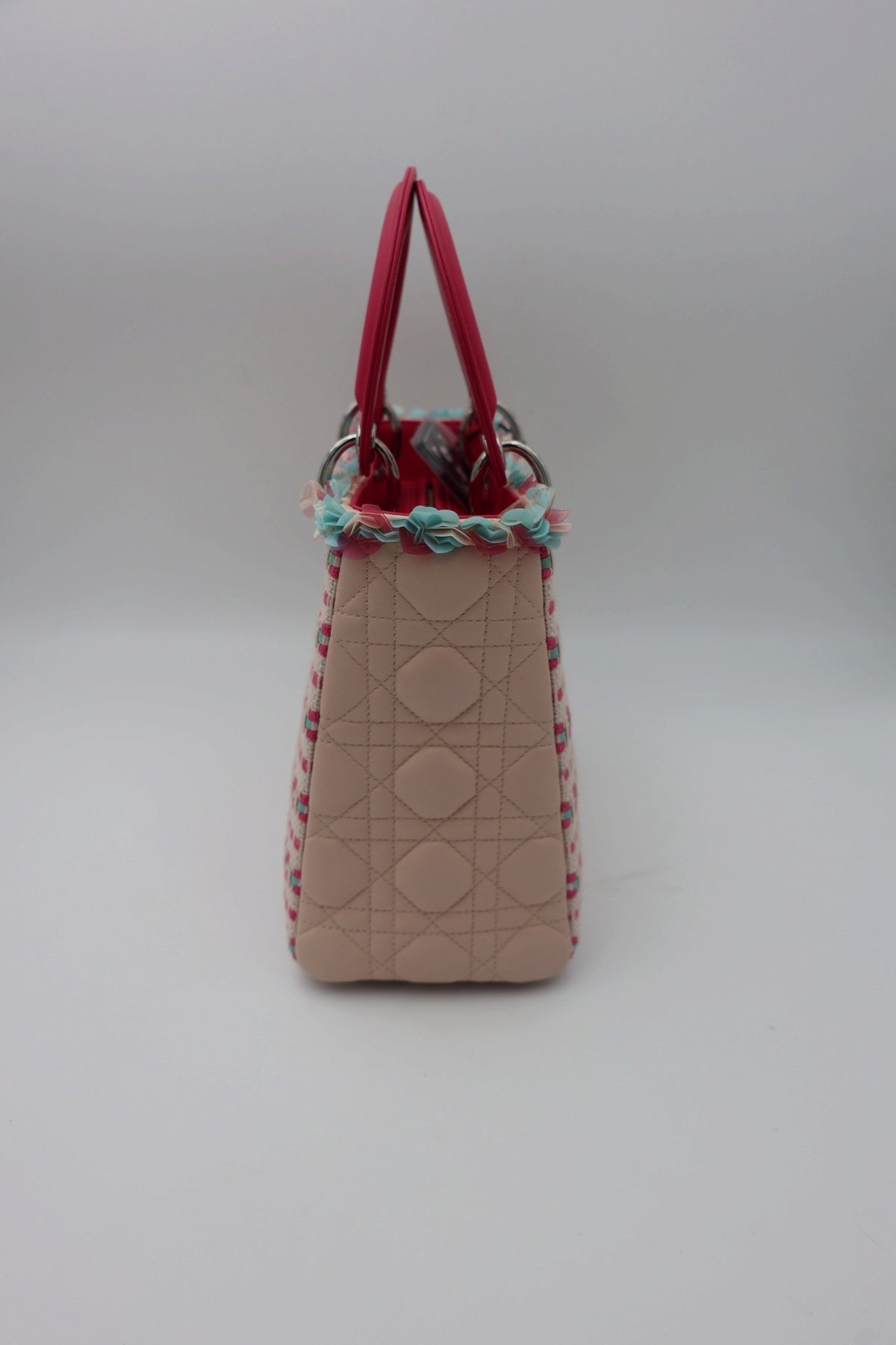 Dior Medium Woven Lady Dior Pink