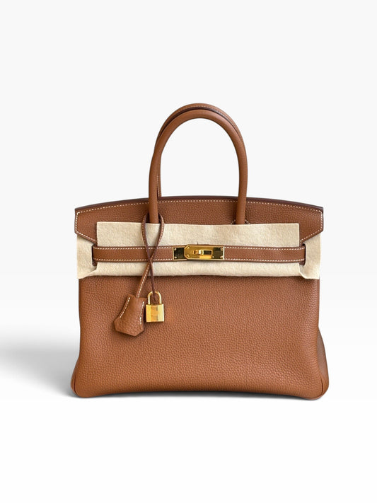 Hermès Birkin 30 Gold Togo Leather GHW