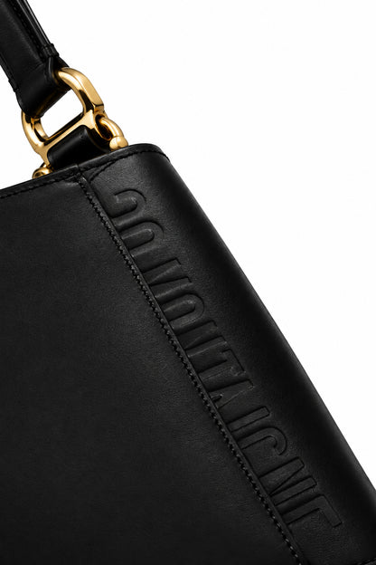 Dior Box Calfskin Medium Bobby Shoulder Bag Black GHW