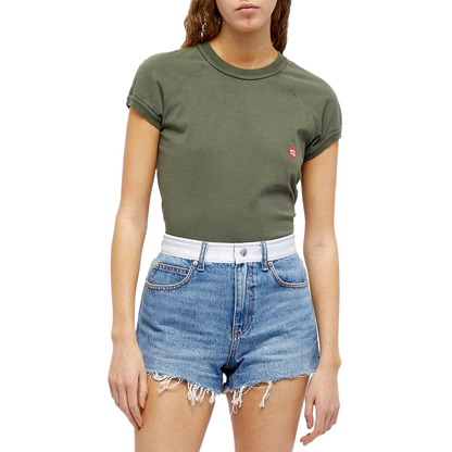 Alexander Wang Women's High Rise Bite Denim Short in Vintage Light Indigo