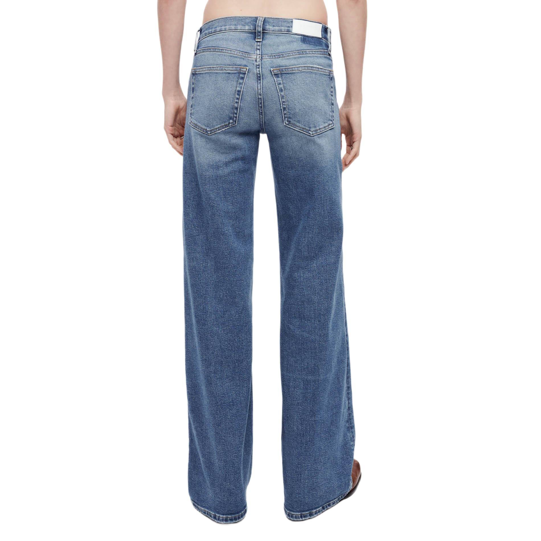 Re/Done med rise wide leg jeans