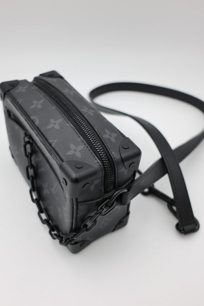 Louis Vuitton Monogram Eclipse Mini Soft Trunk Bag Black MHW