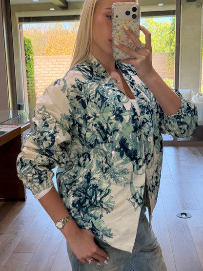 Louis Vuitton Coral Sequin Silk Jacket