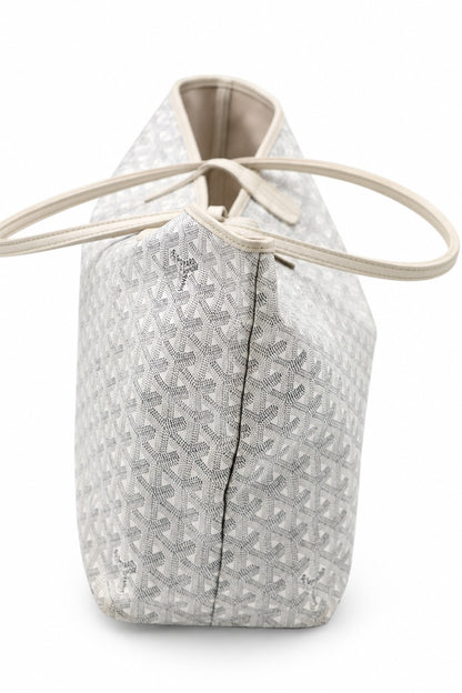 Goyard Goyardine Canvas Saint Louis PM Tote White