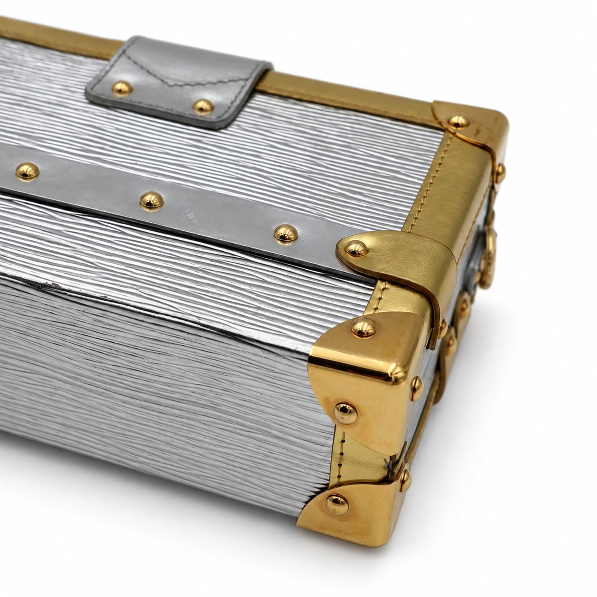 Louis Vuitton Petite Malle Metallic Epi Silver Gold