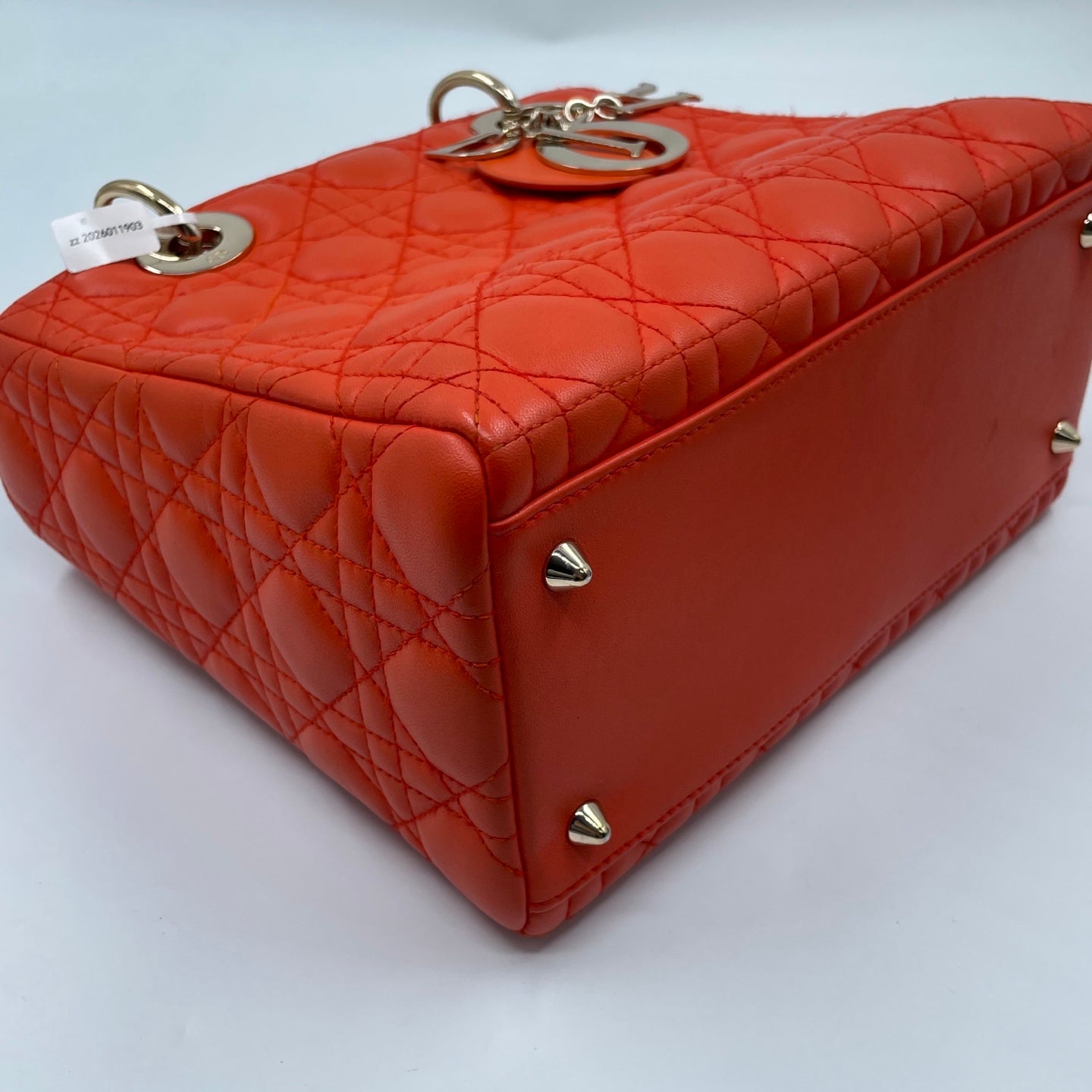 Christian Dior Lady Dior Medium Bag in Orange