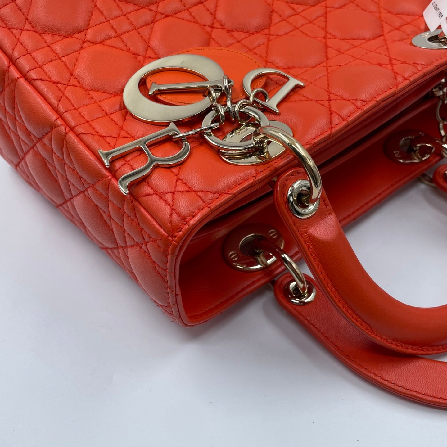 Christian Dior Lady Dior Medium Bag in Orange