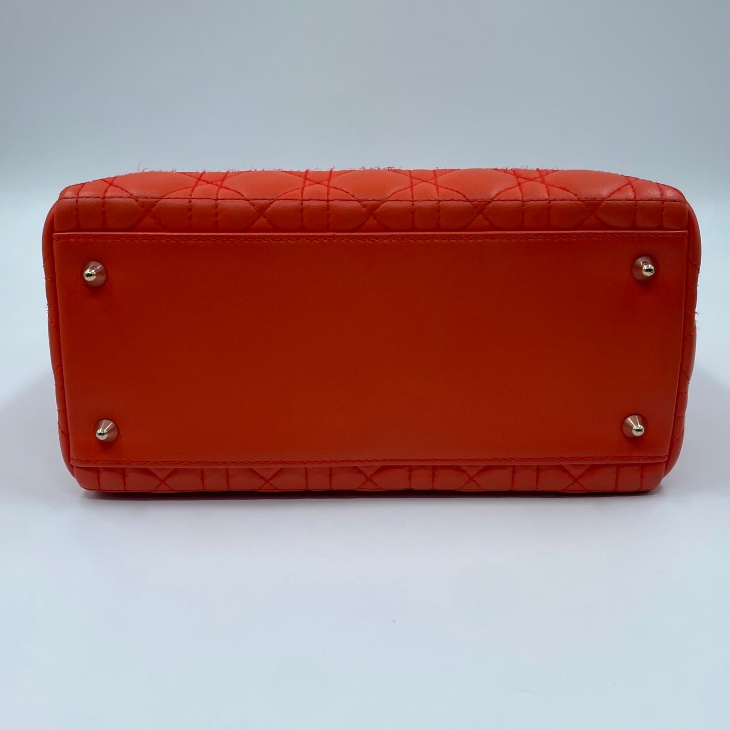 Christian Dior Lady Dior Medium Bag in Orange