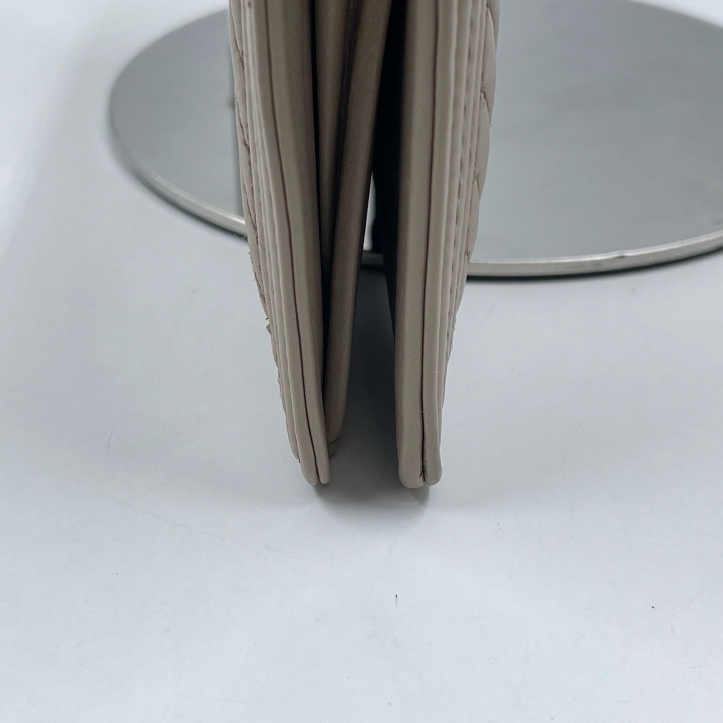 Chanel Boy Chevron Wallet in Beige