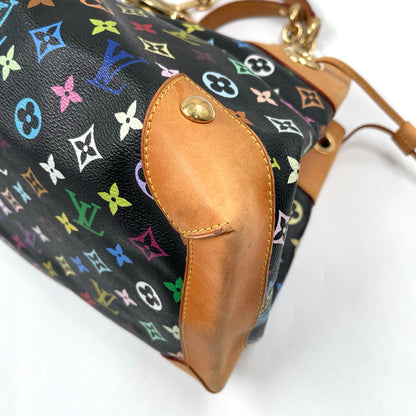 Louis Vuitton x Takashi Murakami Multicolor Monogram Ursula GM in Noir