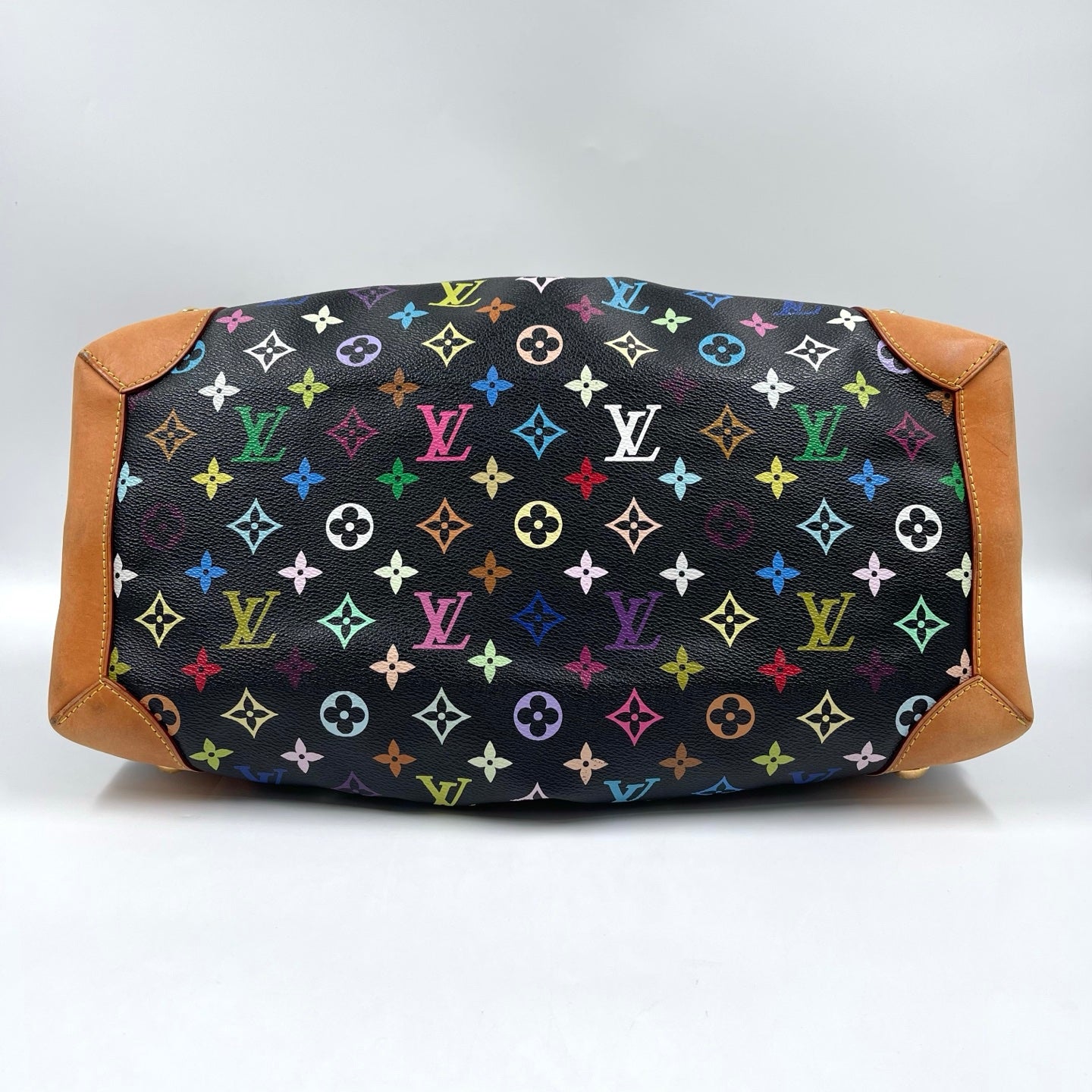 Louis Vuitton x Takashi Murakami Multicolor Monogram Ursula GM in Noir