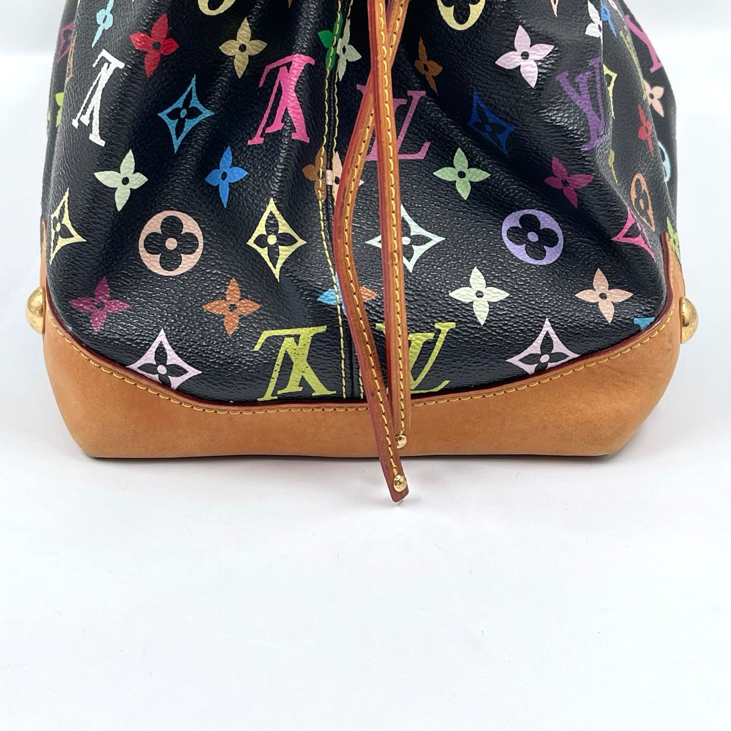 Louis Vuitton x Takashi Murakami Multicolor Monogram Ursula GM in Noir