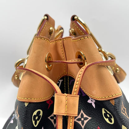 Louis Vuitton x Takashi Murakami Multicolor Monogram Ursula GM in Noir