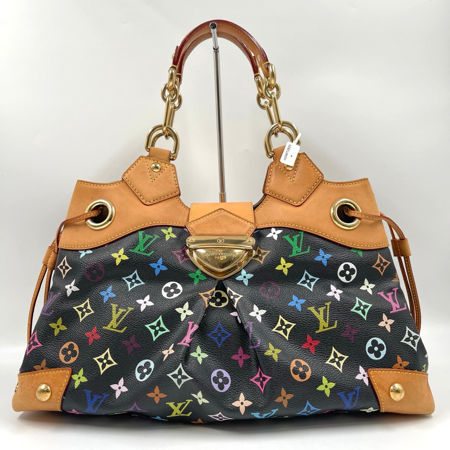 Louis Vuitton x Takashi Murakami Multicolor Monogram Ursula GM in Noir