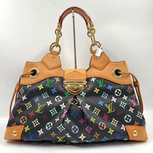 Louis Vuitton x Takashi Murakami Multicolor Monogram Ursula GM in Noir