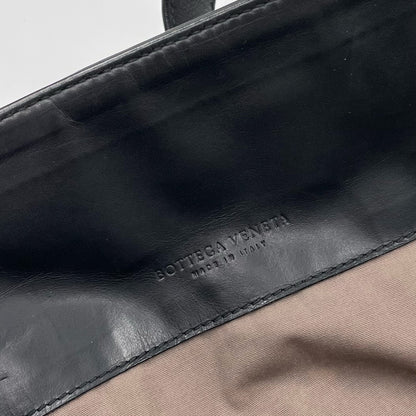 Bottega Veneta Nappa Intrecciato Belted Tote in Black