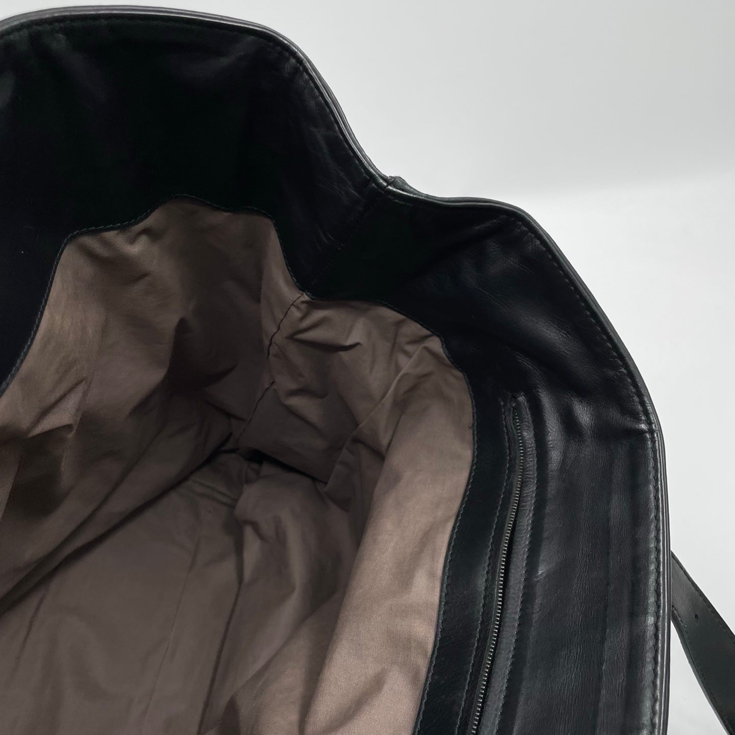 Bottega Veneta Nappa Intrecciato Belted Tote in Black