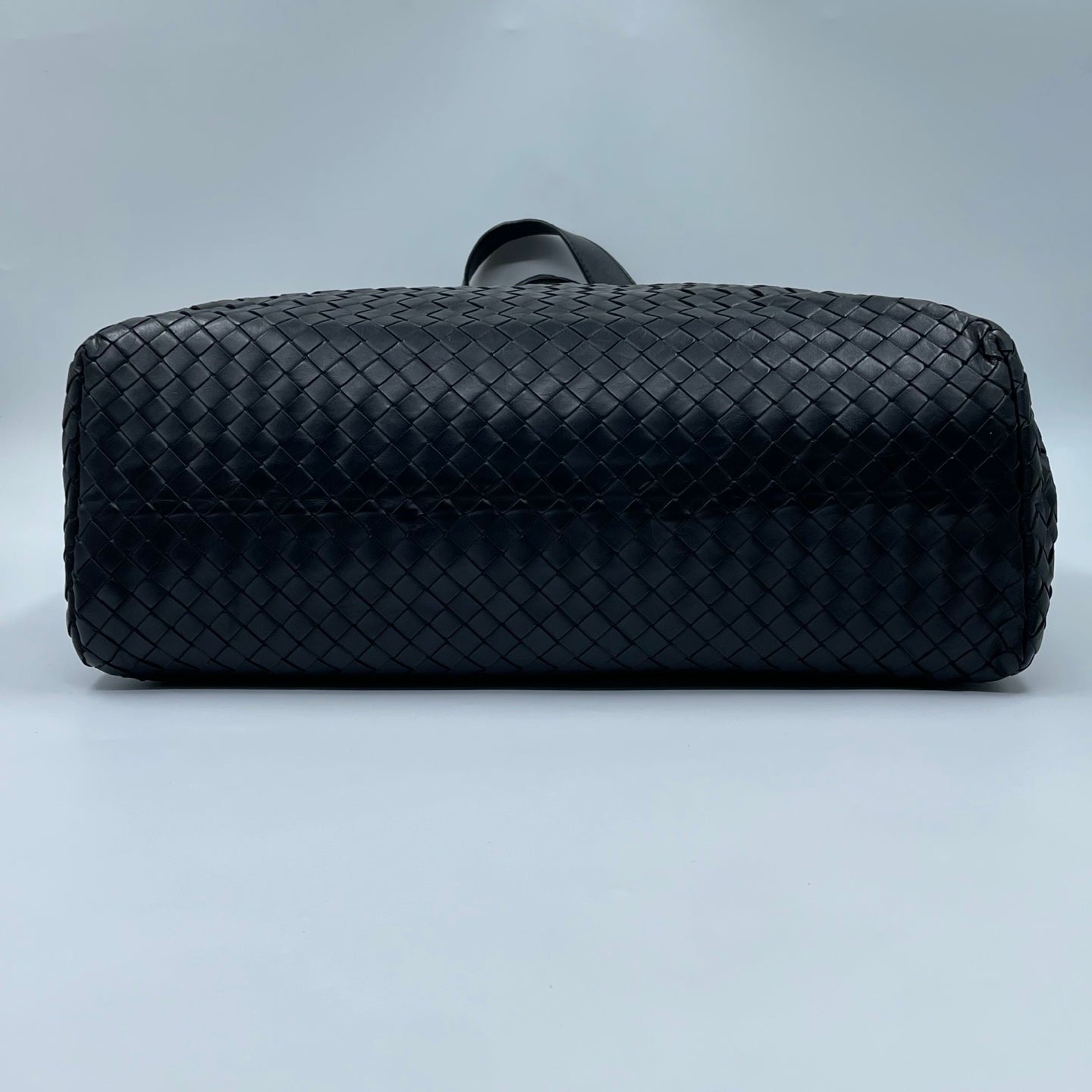 Bottega Veneta Nappa Intrecciato Belted Tote in Black