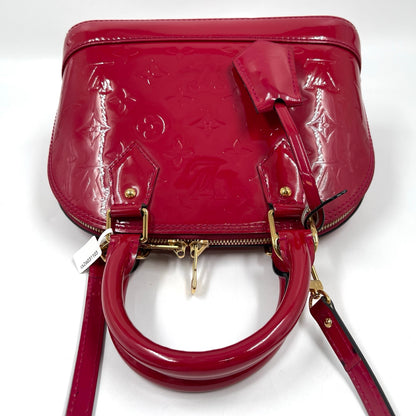 Louis Vuitton Alma BB Monogram Vernis in Pomme D’Amour
