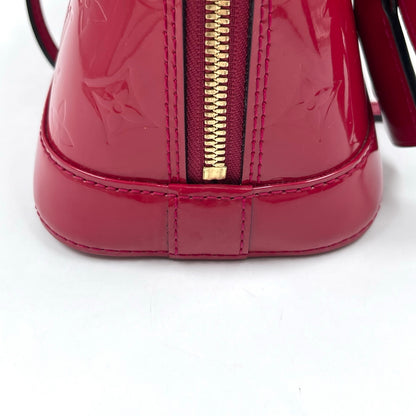 Louis Vuitton Alma BB Monogram Vernis in Pomme D’Amour