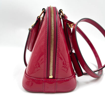 Louis Vuitton Alma BB Monogram Vernis in Pomme D’Amour