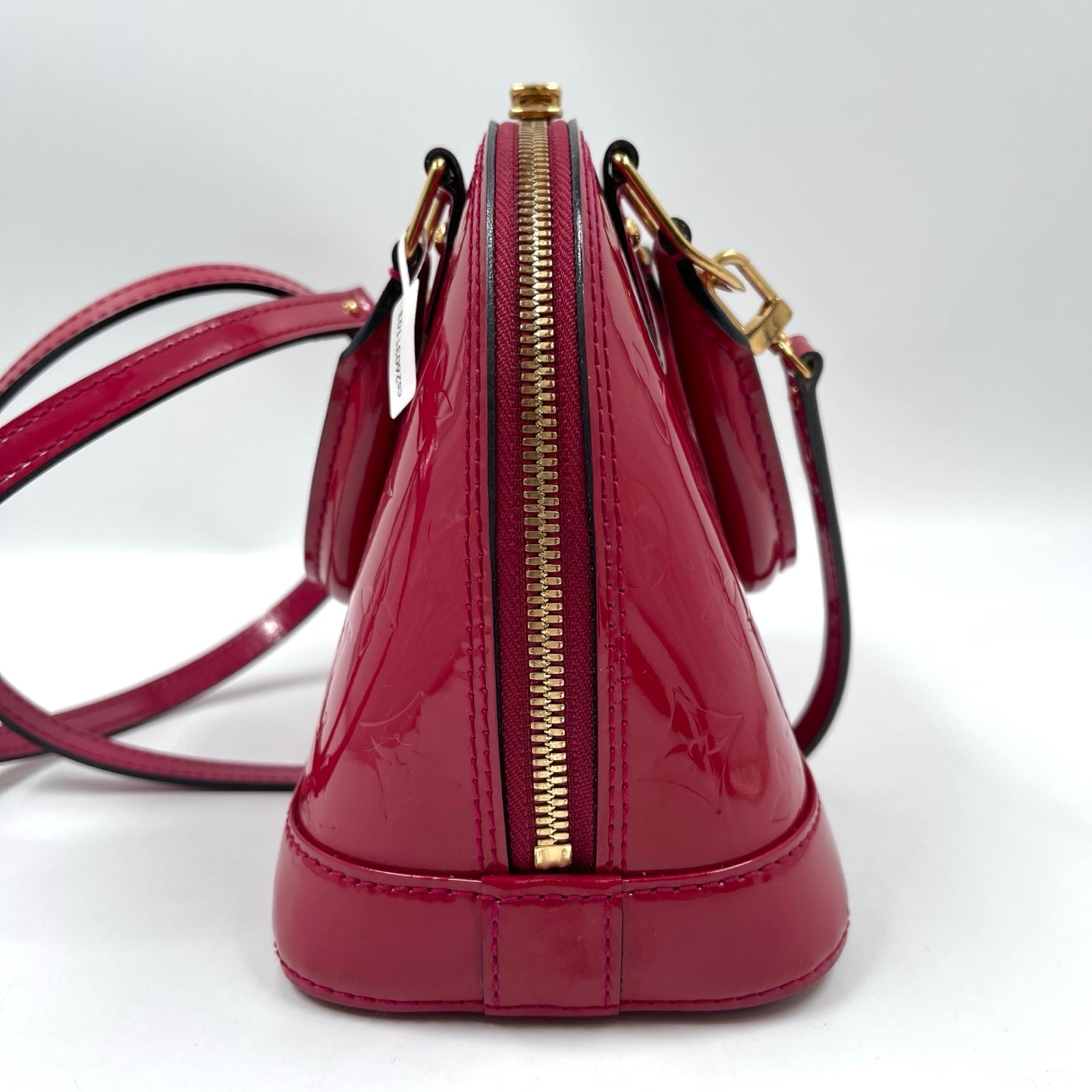 Louis Vuitton Alma BB Monogram Vernis in Pomme D’Amour