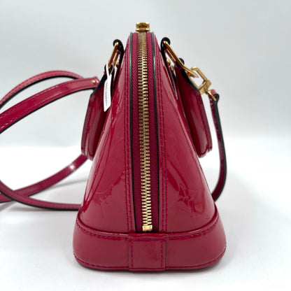 Louis Vuitton Alma BB Monogram Vernis in Pomme D’Amour