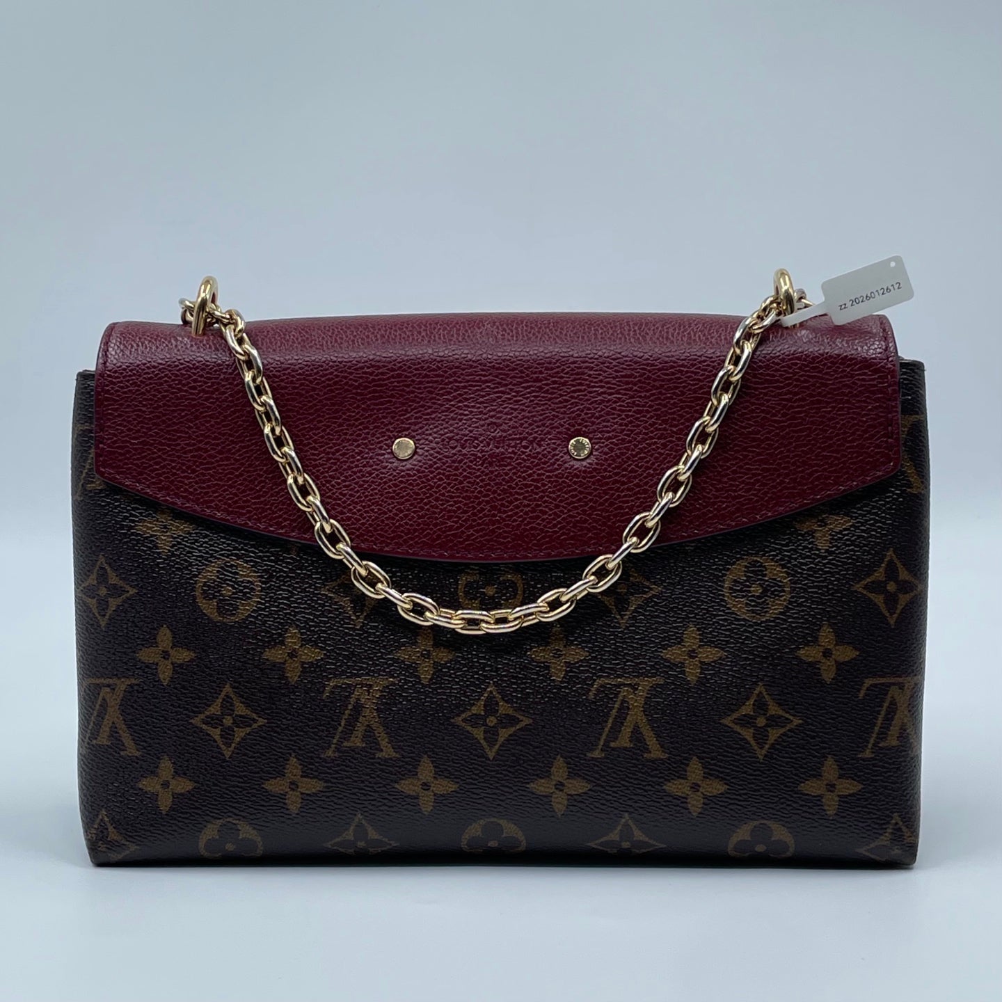 Louis Vuitton Saint Placide Monogram Handbag in Bordeaux