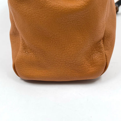 Fendi Peekaboo Medium Leather Handbag in Tan