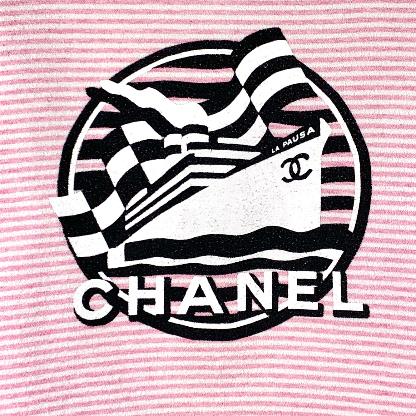Chanel Cruise 2019 “La Pausa” Graphic Terrycloth T-Shirt