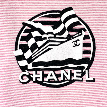 Chanel Cruise 2019 “La Pausa” Graphic Terrycloth T-Shirt