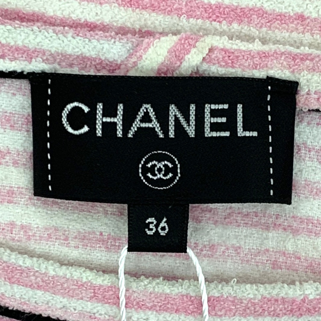 Chanel Cruise 2019 “La Pausa” Graphic Terrycloth T-Shirt