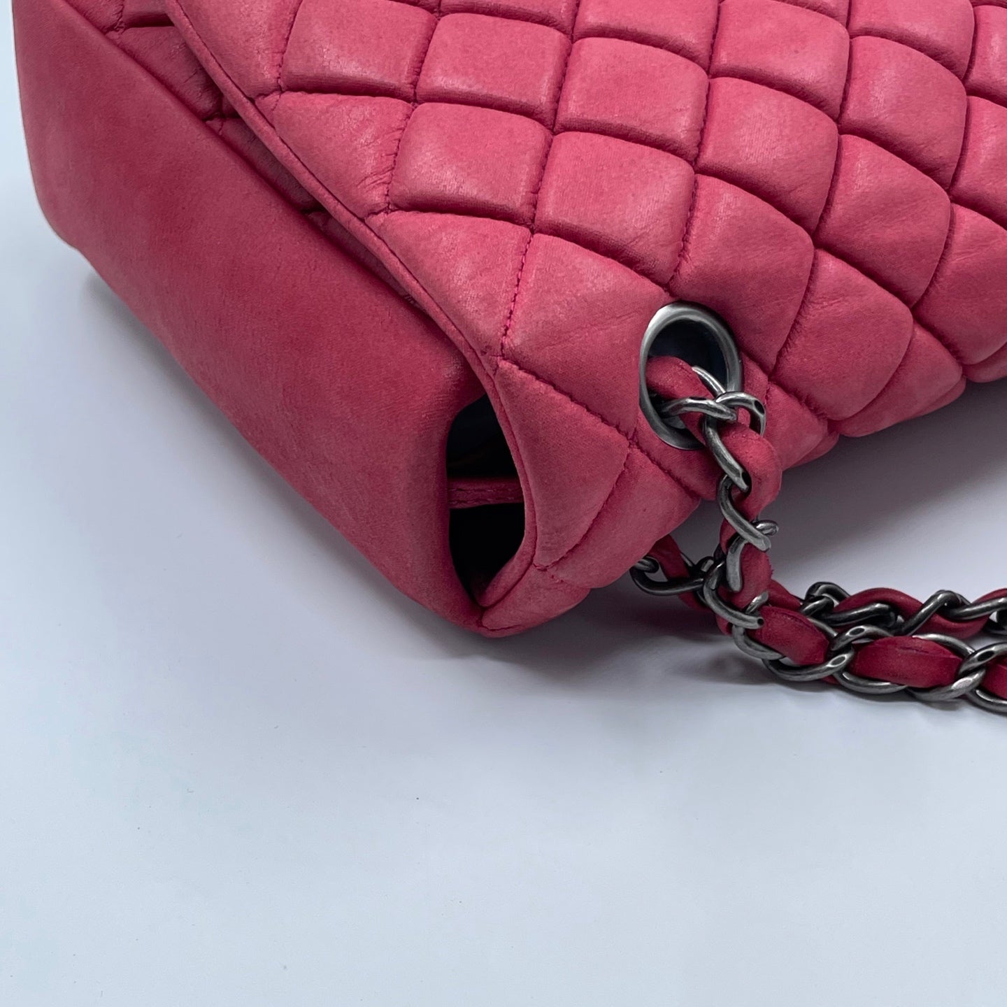 Chanel New Bubble Flap Bag in Pink Iridescent Calfskin