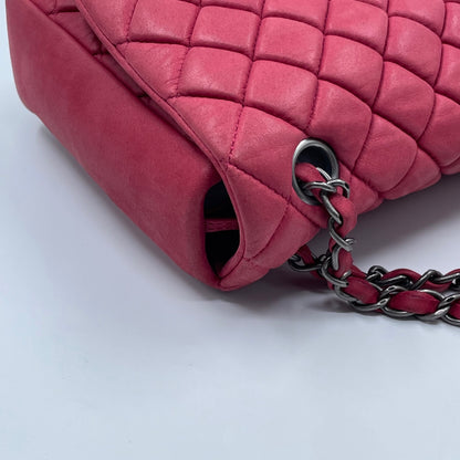 Chanel New Bubble Flap Bag in Pink Iridescent Calfskin