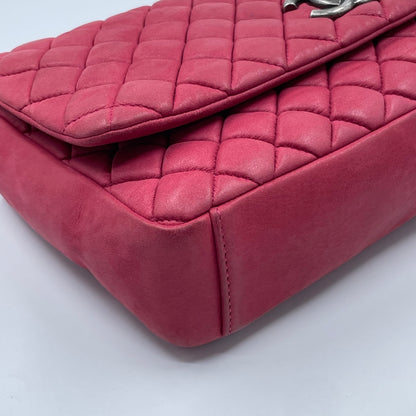 Chanel New Bubble Flap Bag in Pink Iridescent Calfskin