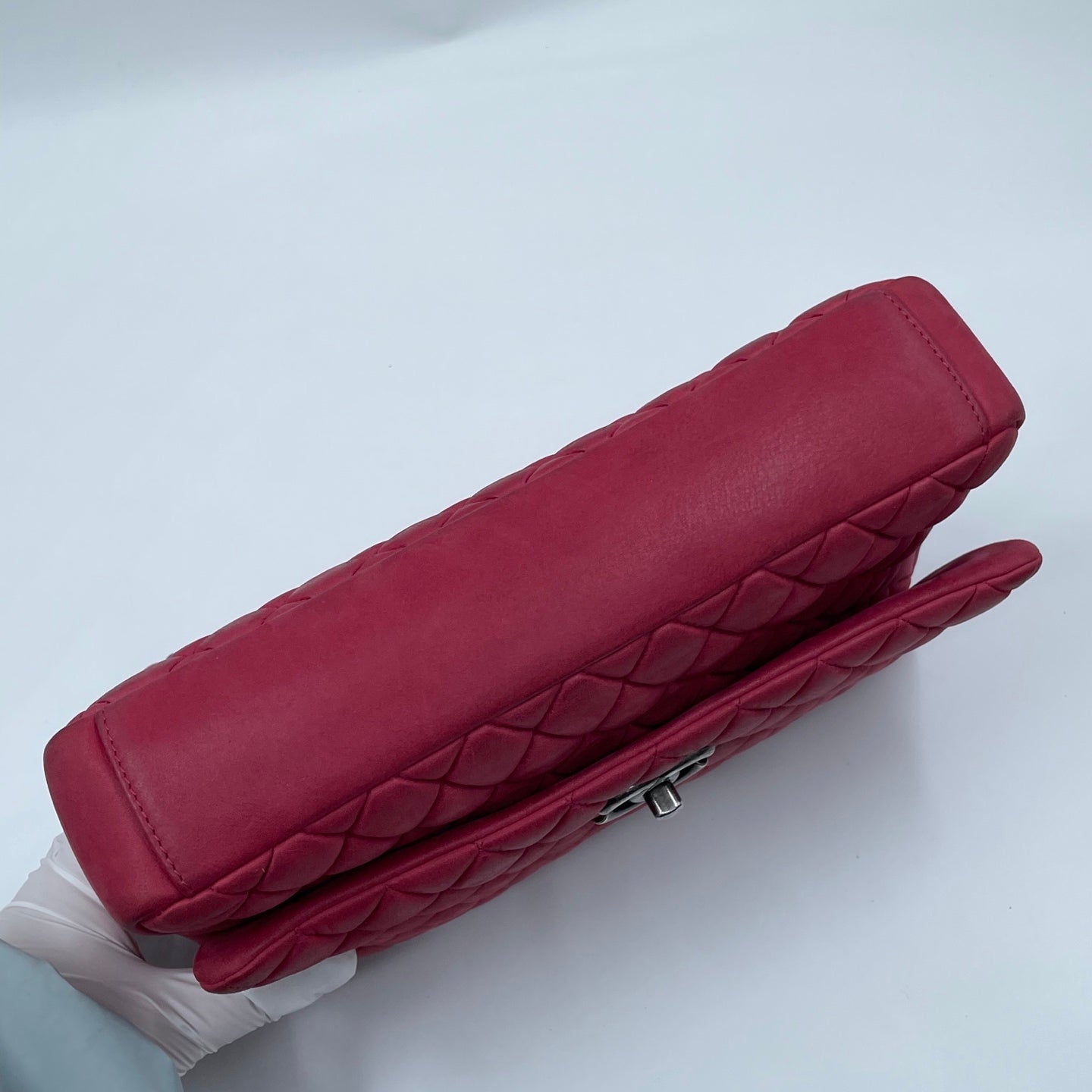 Chanel New Bubble Flap Bag in Pink Iridescent Calfskin