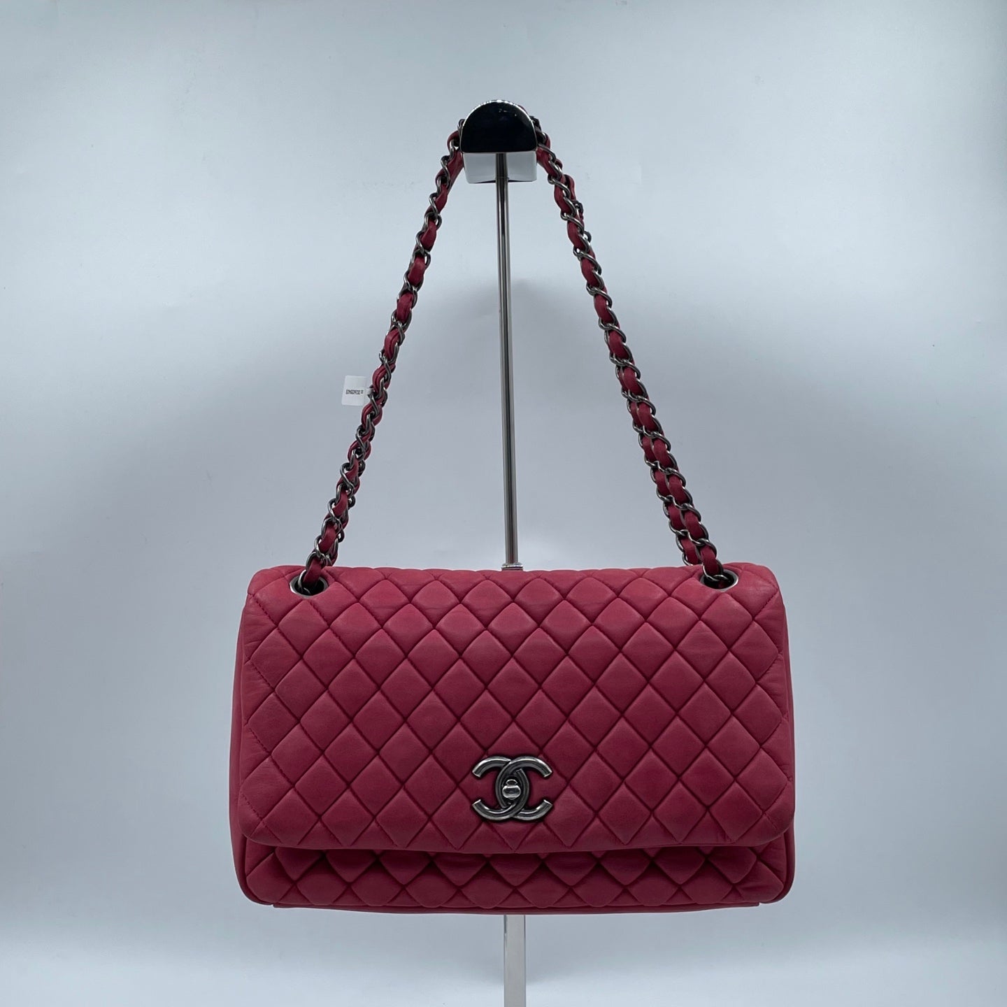 Chanel New Bubble Flap Bag in Pink Iridescent Calfskin