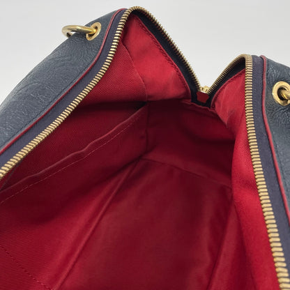 Louis Vuitton Ponthieu PM Monogram Empreinte in Marine Rouge