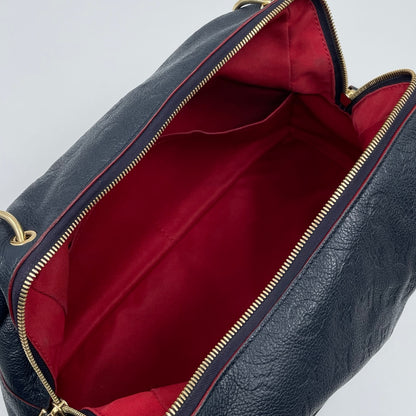 Louis Vuitton Ponthieu PM Monogram Empreinte in Marine Rouge