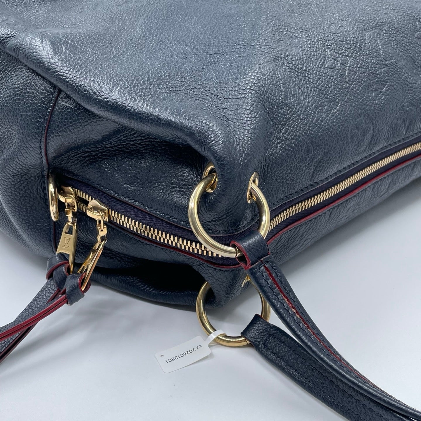 Louis Vuitton Ponthieu PM Monogram Empreinte in Marine Rouge