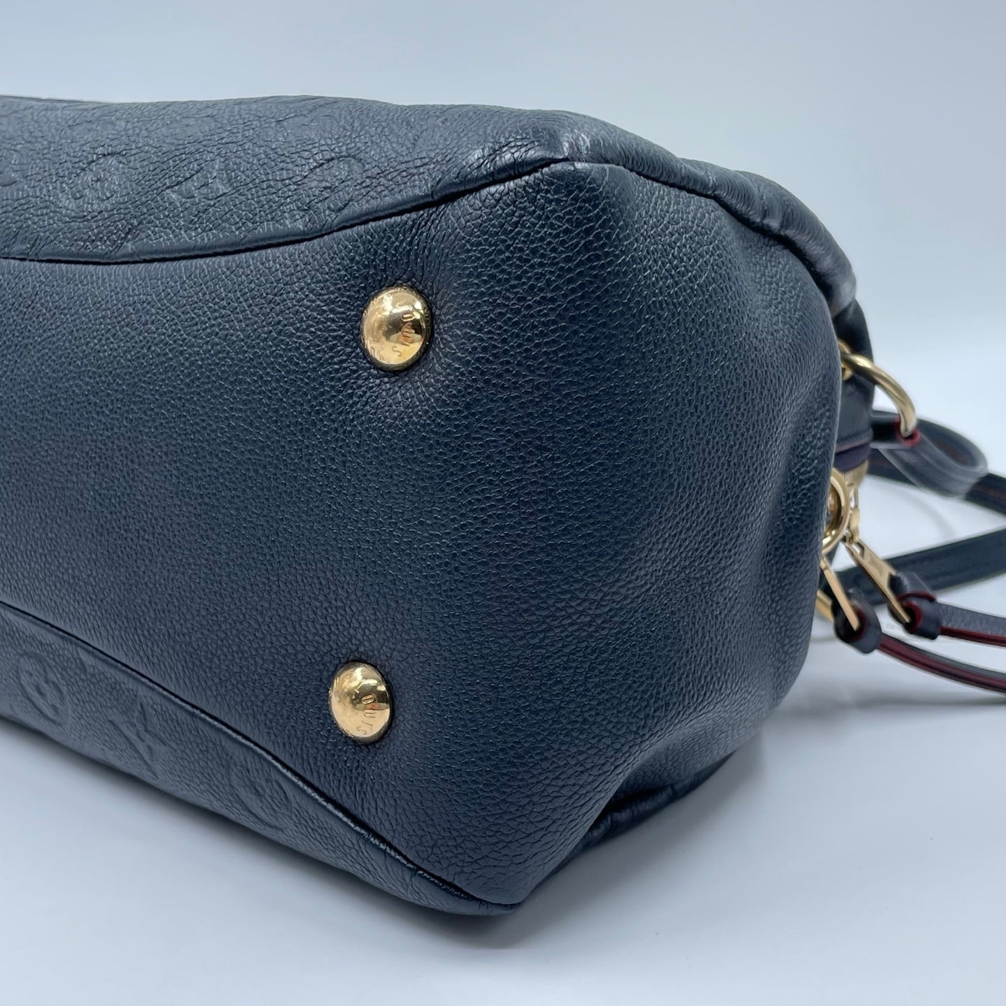 Louis Vuitton Ponthieu PM Monogram Empreinte in Marine Rouge