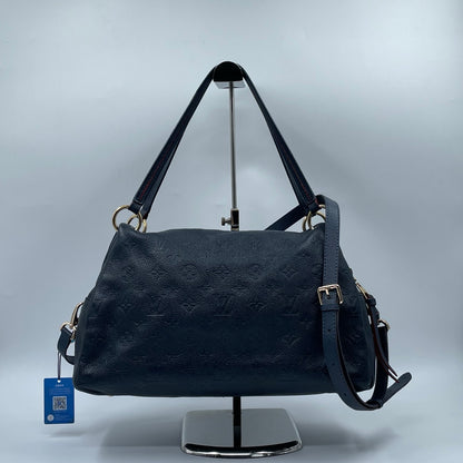 Louis Vuitton Ponthieu PM Monogram Empreinte in Marine Rouge