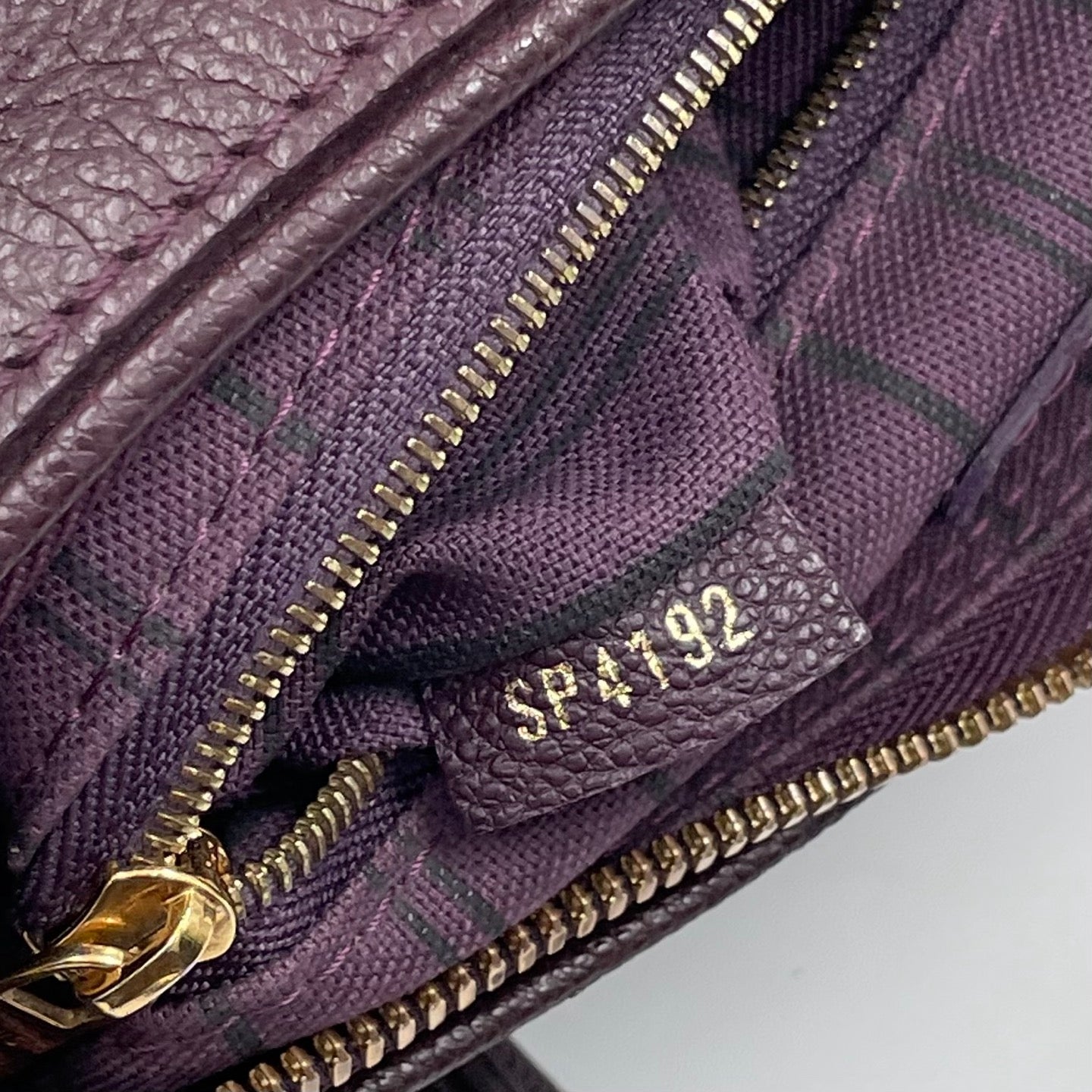 Louis Vuitton Speedy Bandoulière 25 Monogram Empreinte in Aubergine
