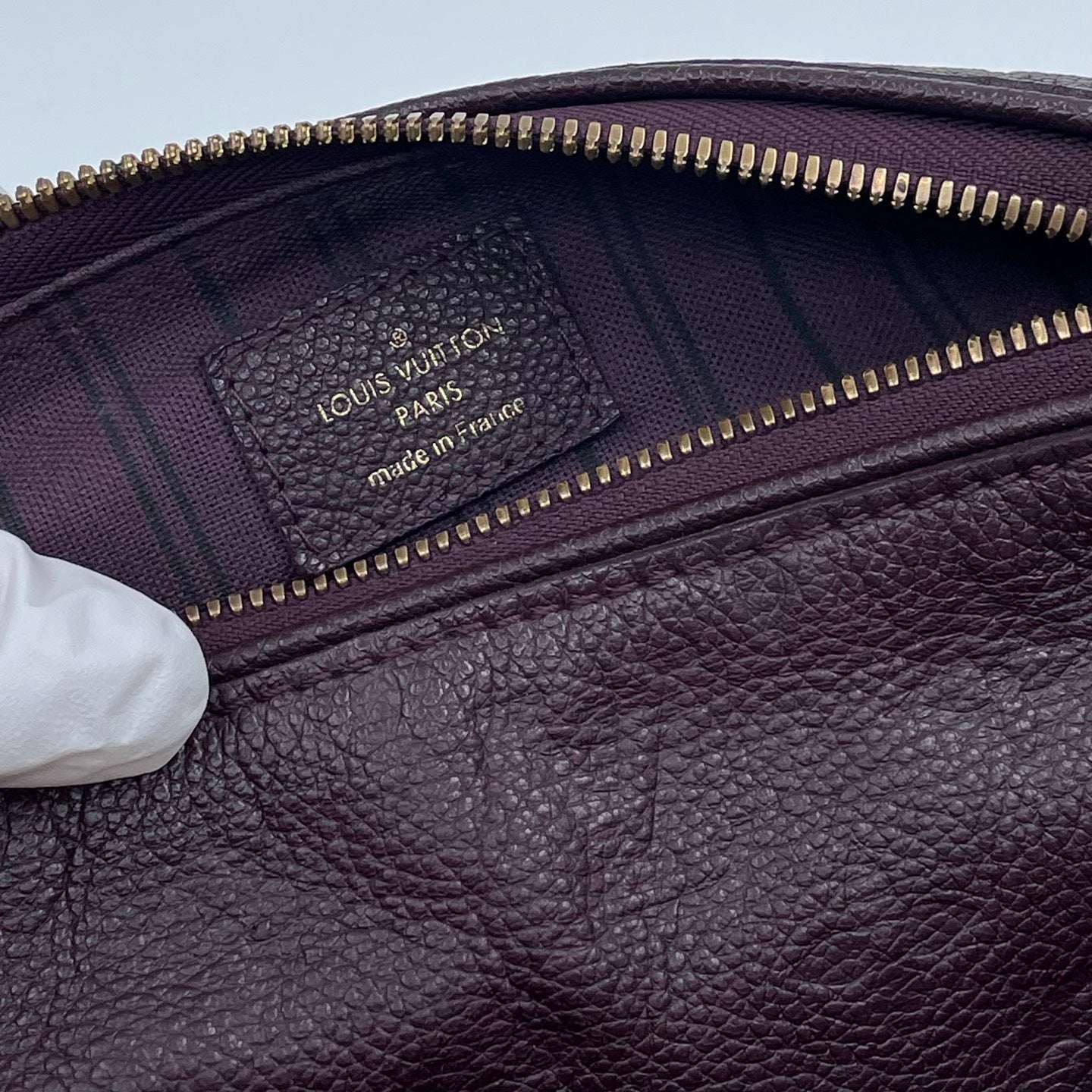 Louis Vuitton Speedy Bandoulière 25 Monogram Empreinte in Aubergine