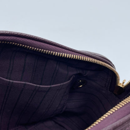 Louis Vuitton Speedy Bandoulière 25 Monogram Empreinte in Aubergine
