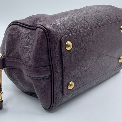 Louis Vuitton Speedy Bandoulière 25 Monogram Empreinte in Aubergine