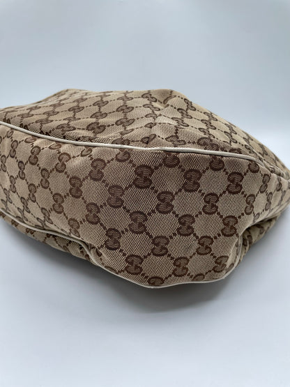 Gucci GG Canvas New Ladies Web Large Hobo