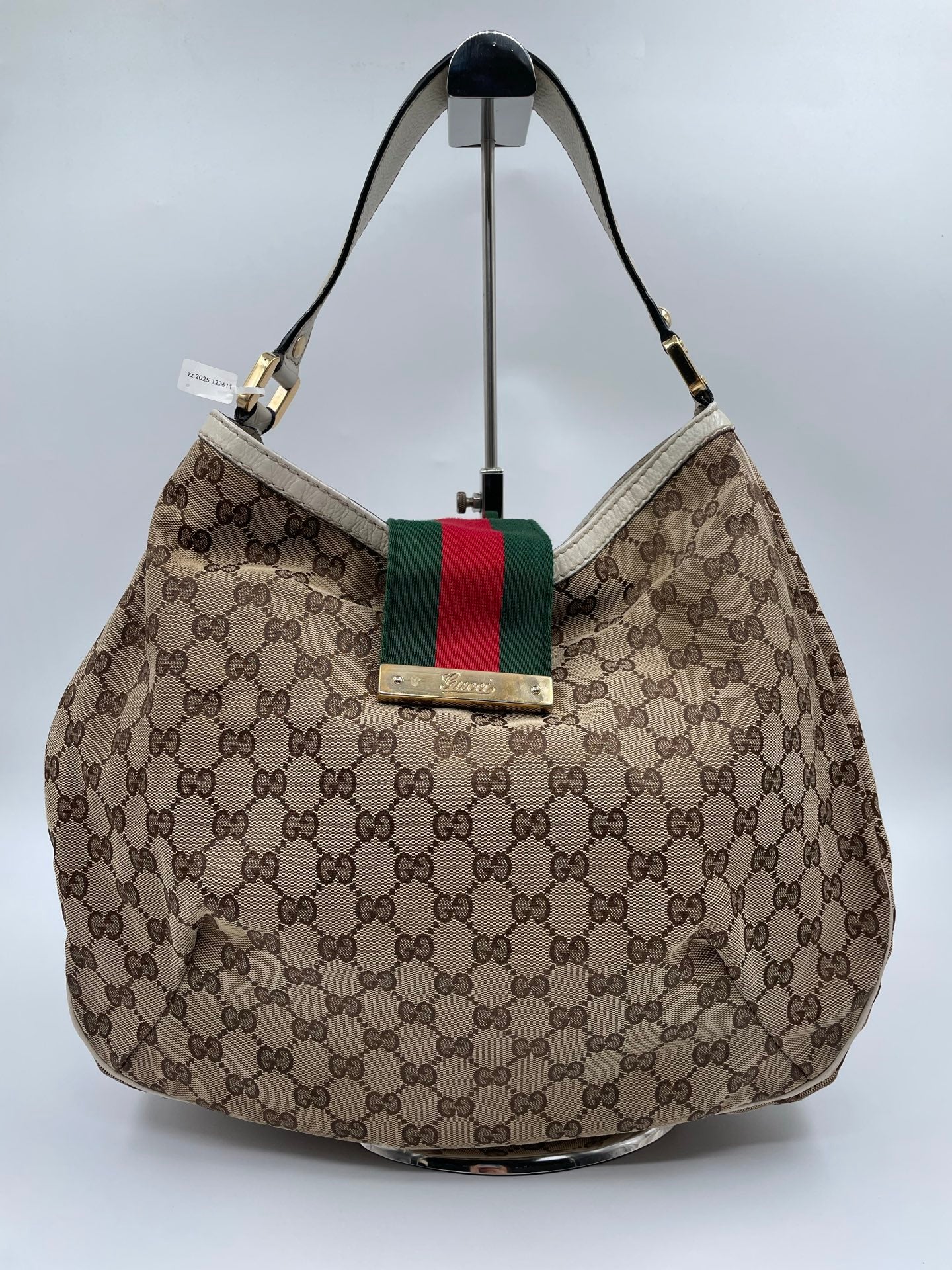 Gucci GG Canvas New Ladies Web Large Hobo
