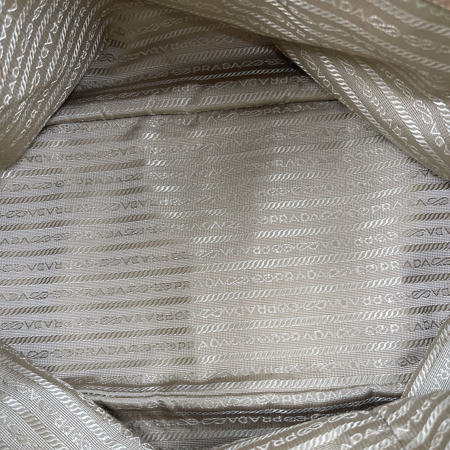 Prada Vitello Daino Shopping Tote in Cannella